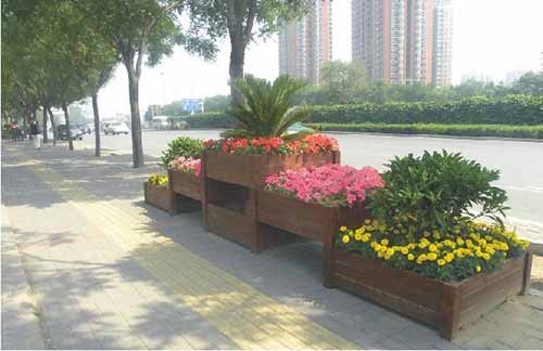 仿木隔離花箱