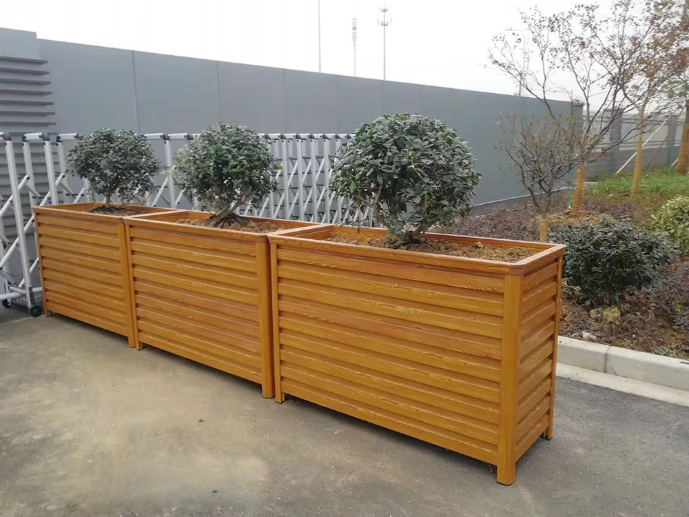 戶外仿木花箱