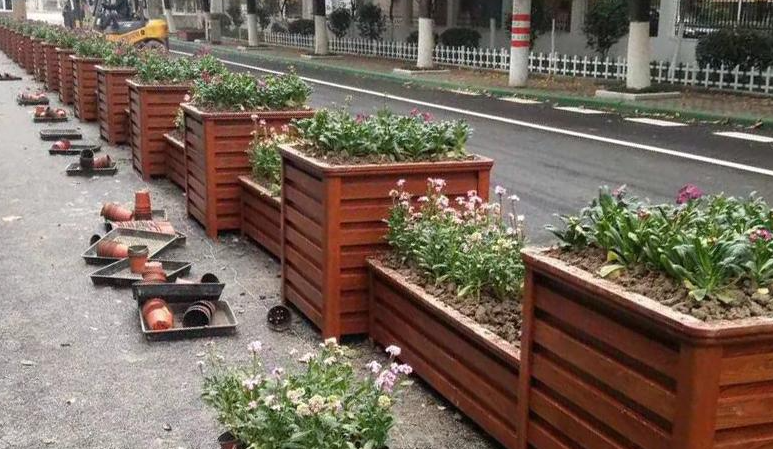仿木隔離花箱
