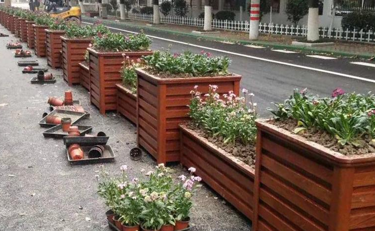 仿木隔離花箱